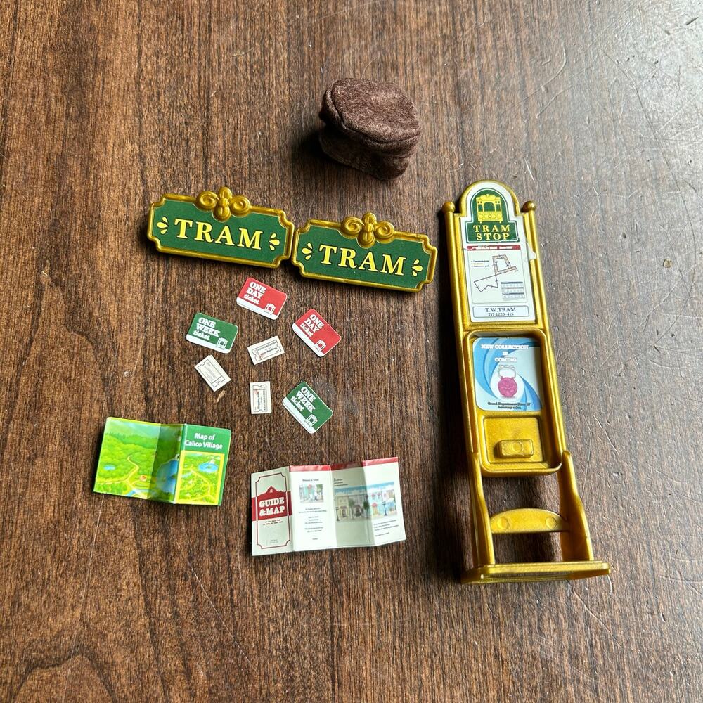 Rare accessories for the Calico Critters Town Series Ride Along Tram